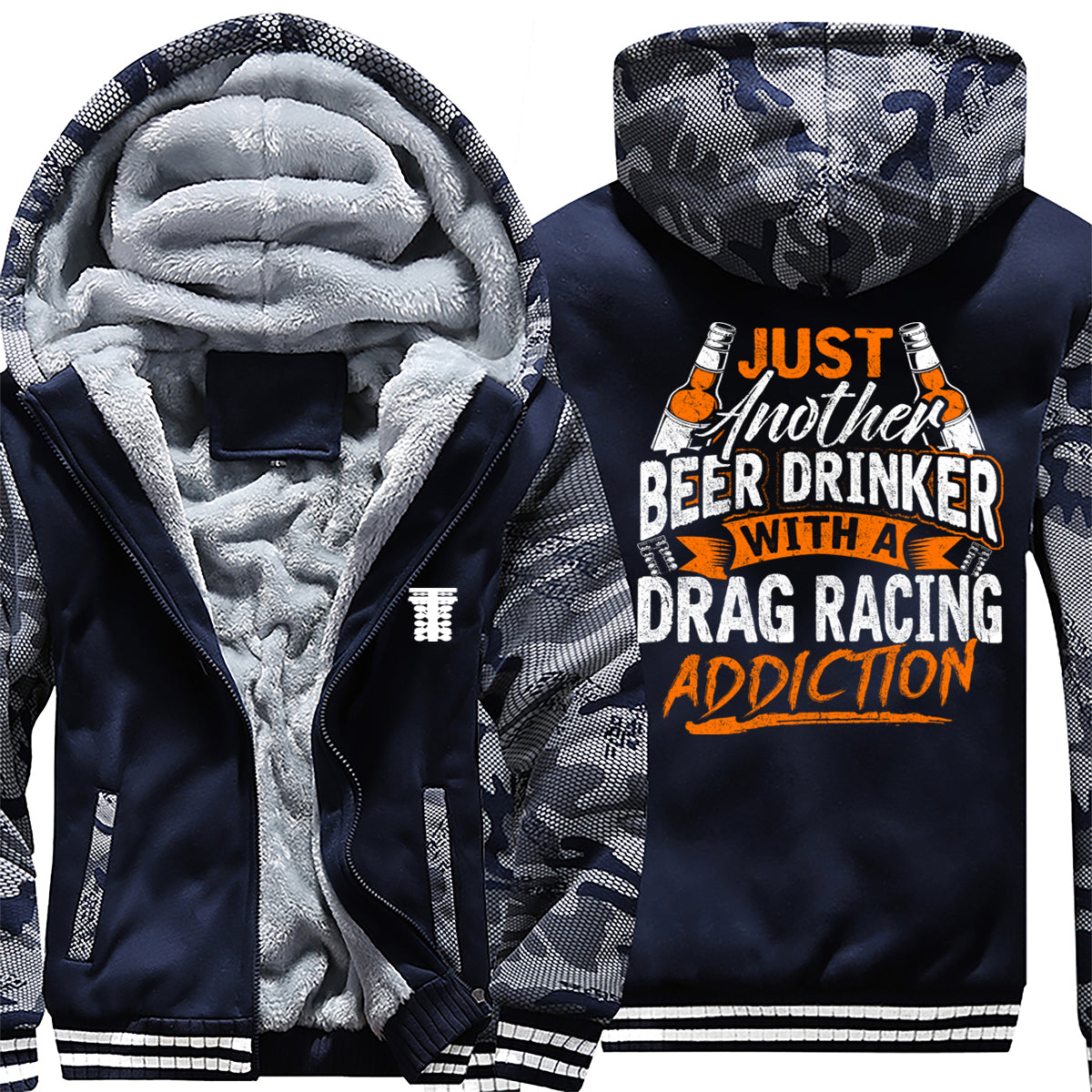 Just Another Beer Drinker With A Drag Racing Addiction Jacket 