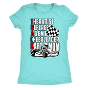 go Kart racing mom t-shirts