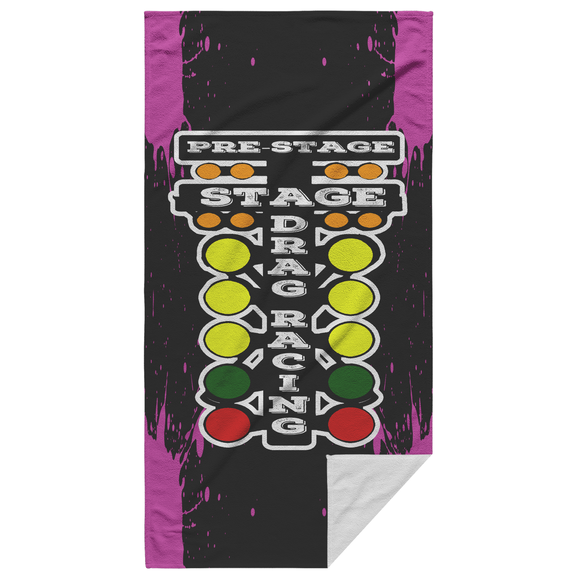 Drag Racing Beach Towel 