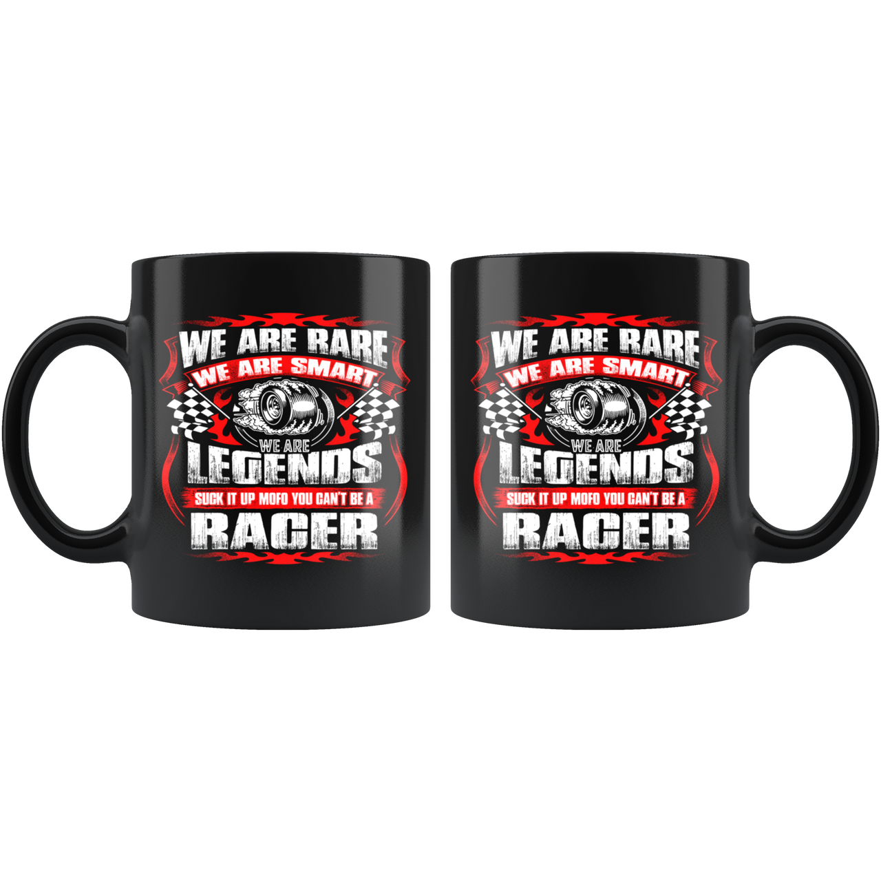 We Are Rare We Are Smart Racer Mug!