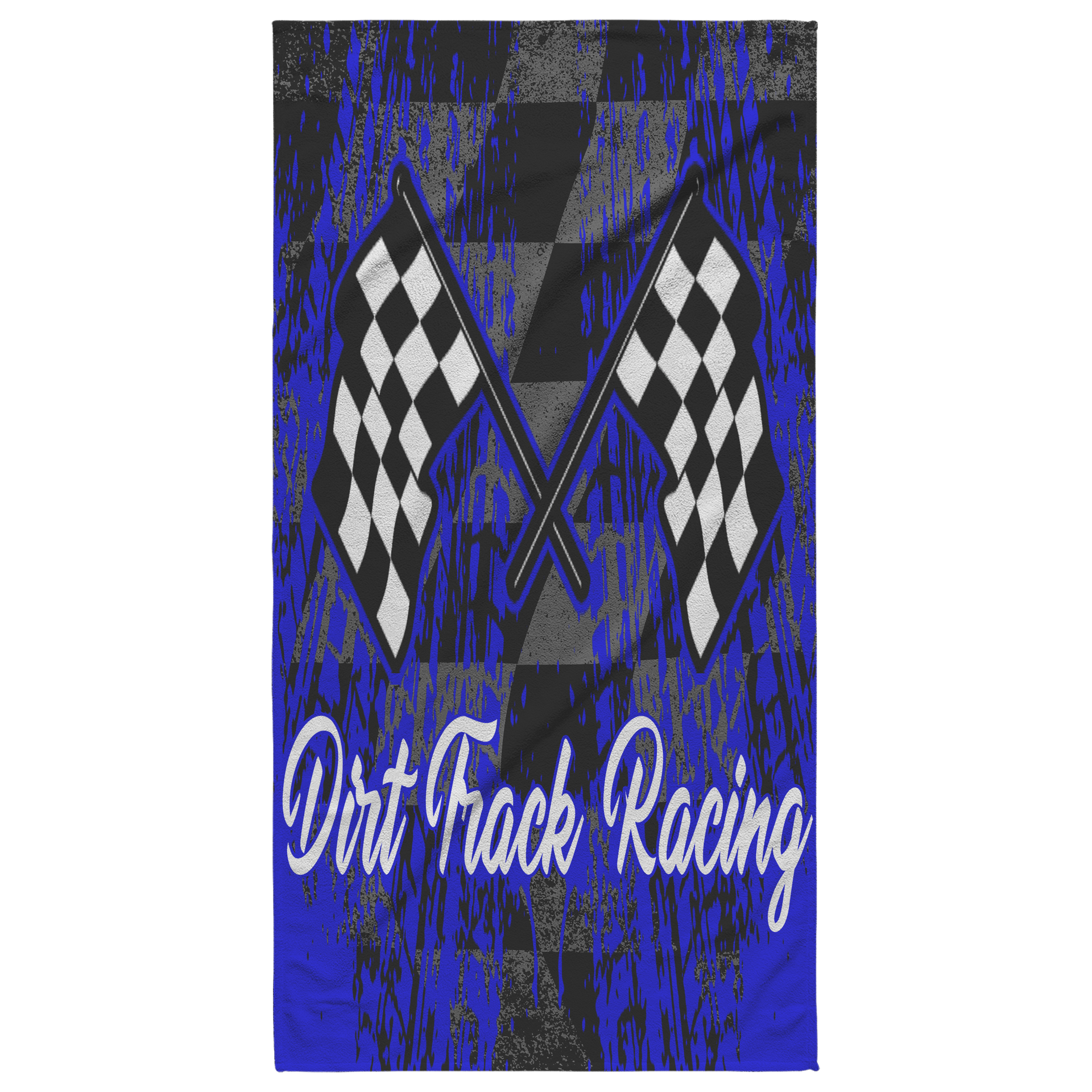 dirt track racing beach towel