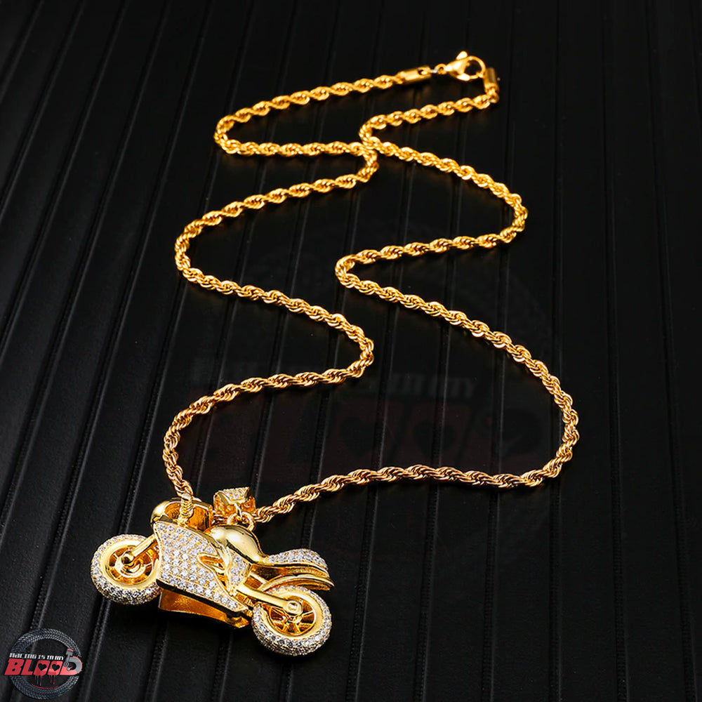 motorcycle necklace