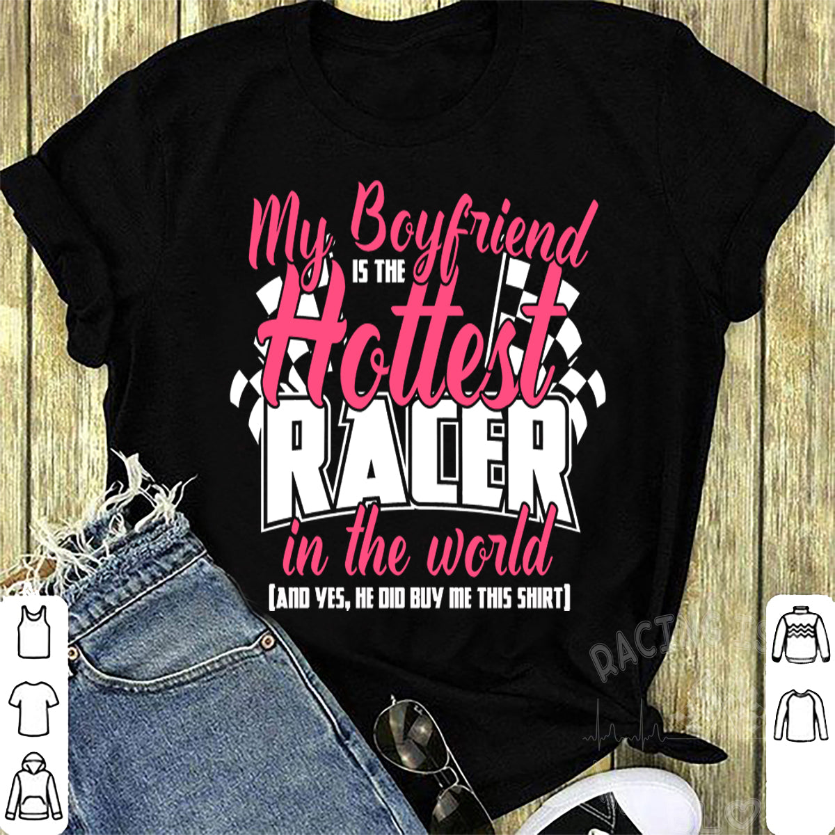 racing girlfriend t-shirts