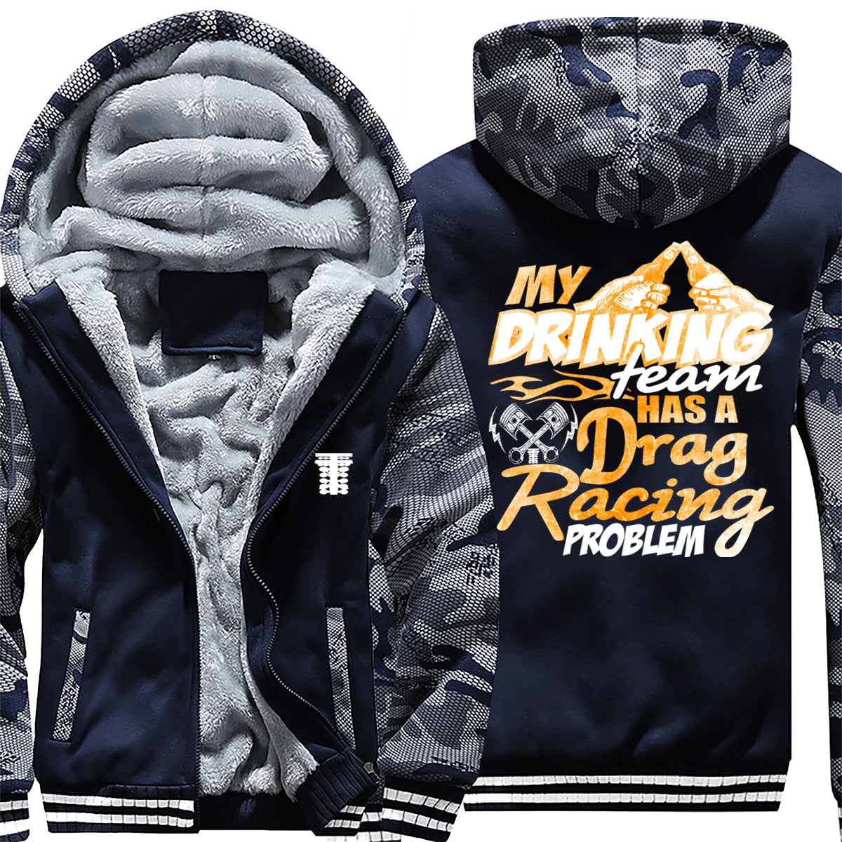 My Drinking Team Has A Drag Racing Problem Jacket 