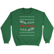 Dirt track racing modified ugly sweater