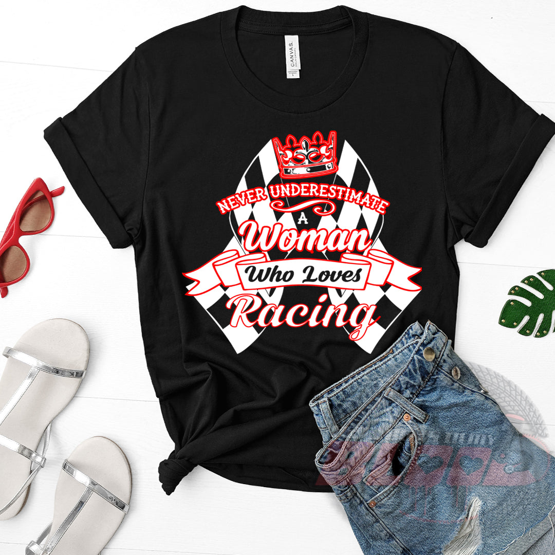 racing women's t-shirts