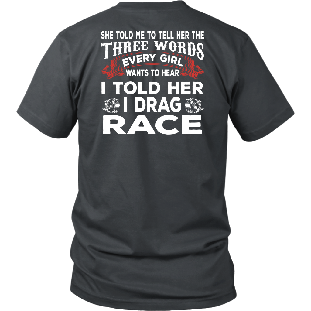 drag racing men's t-shirts