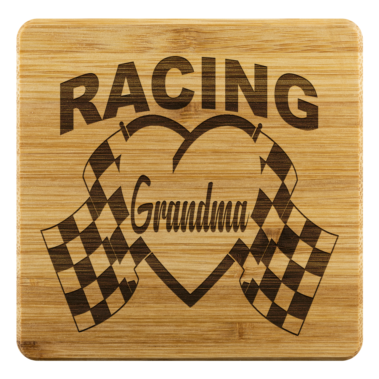Racing Grandma Bamboo Coaster