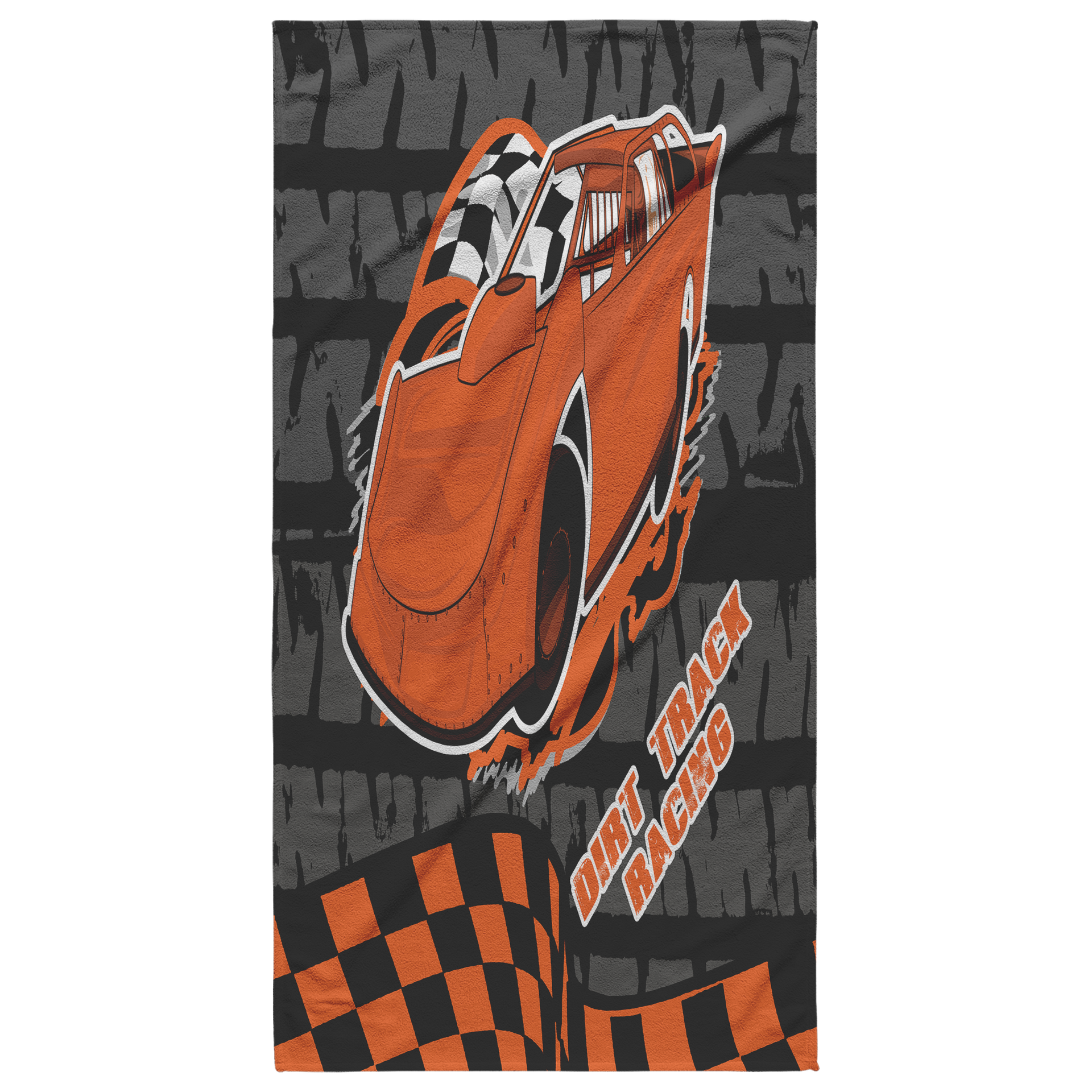 dirt racing late model beach towel