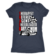 go Kart racing mom t-shirts