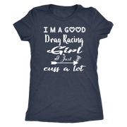 drag racing women's t-shirts