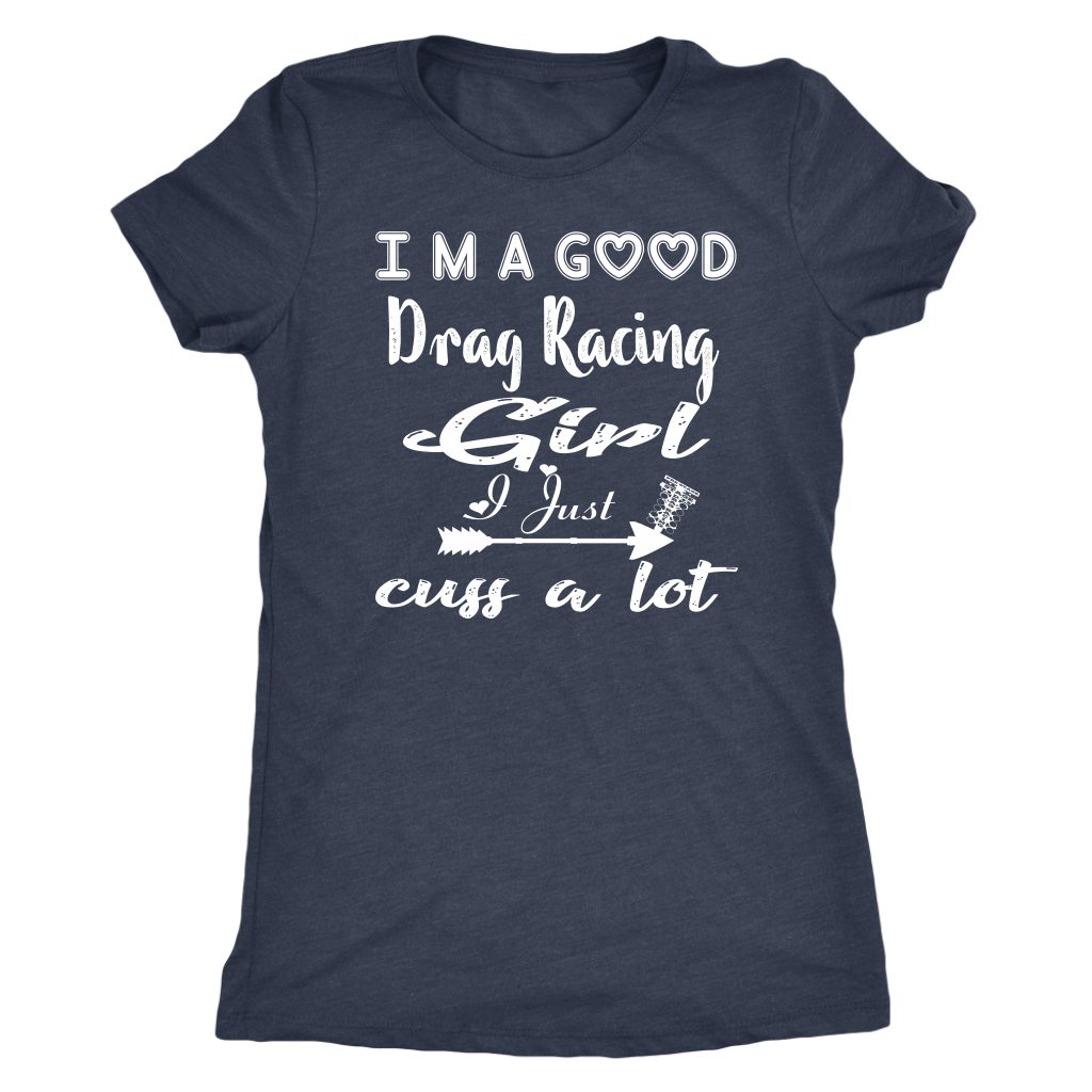 drag racing women's t-shirts