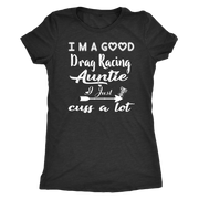 drag racing women's t-shirts