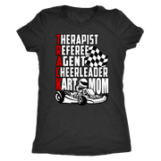 go Kart racing mom t-shirts