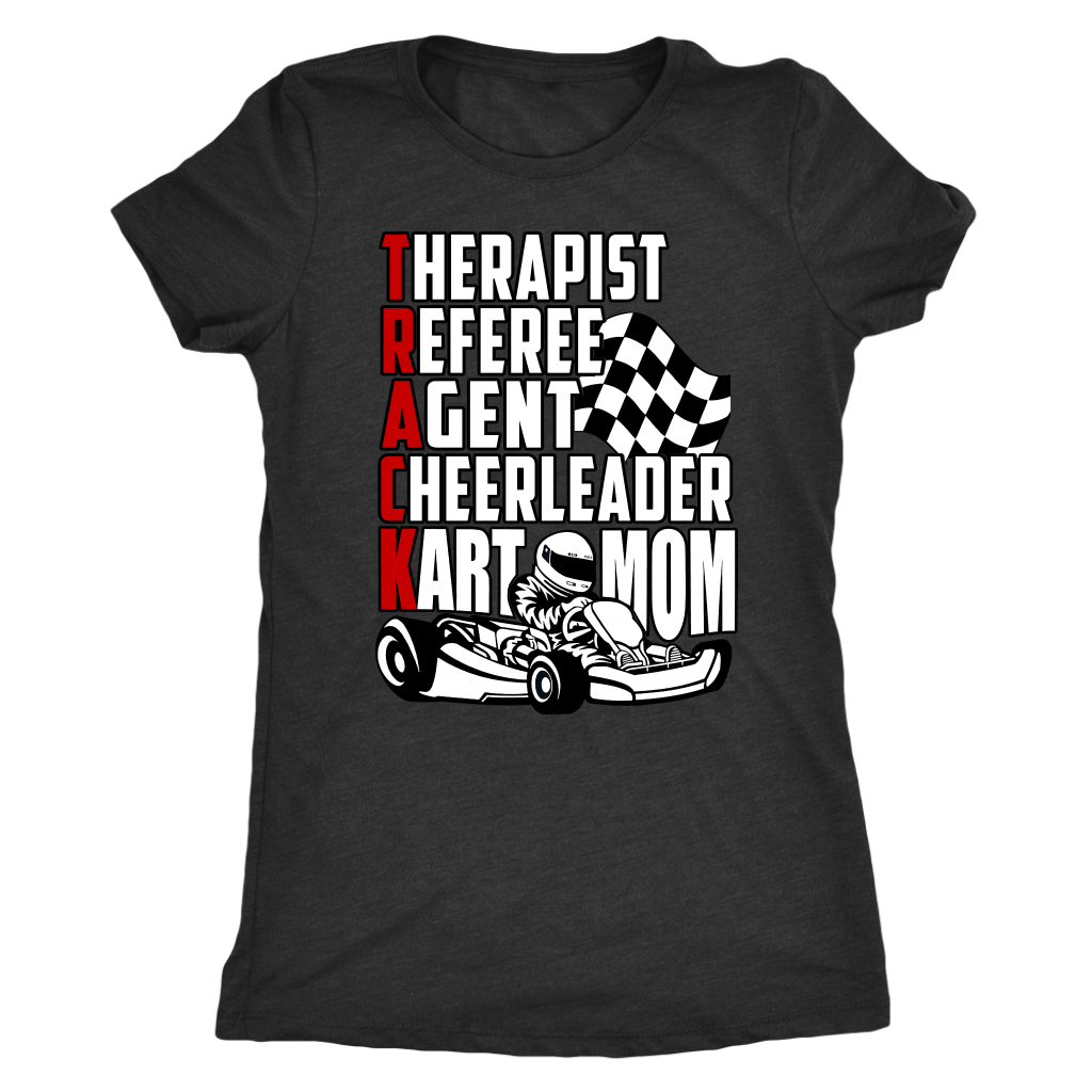 go Kart racing mom t-shirts