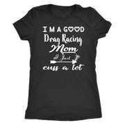 drag racing women's t-shirts