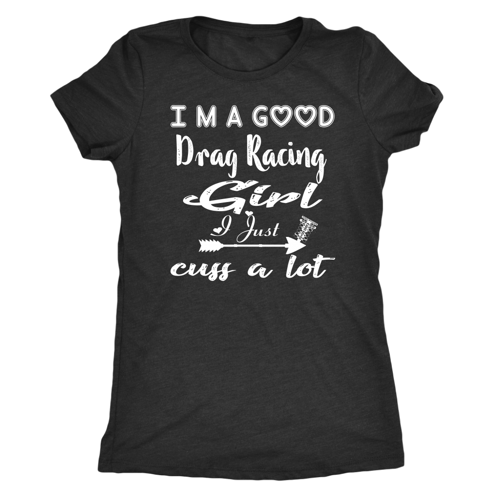 drag racing women's t-shirts