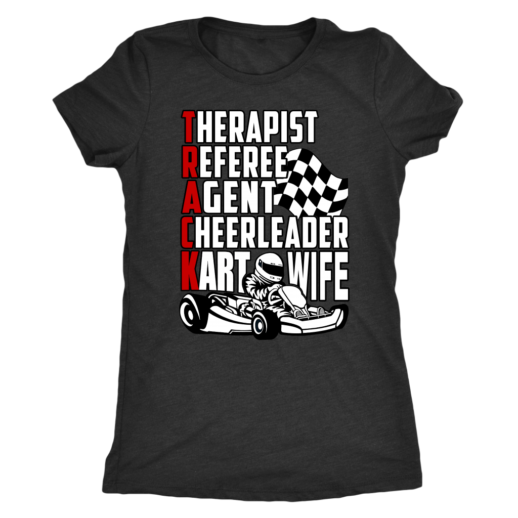 go Kart racing wife t-shirts