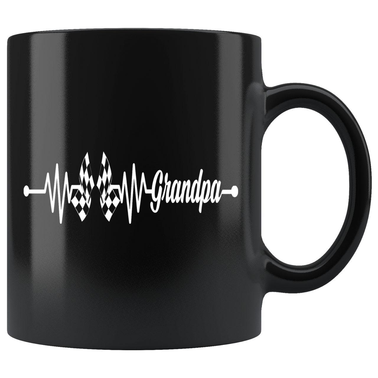 Racing Grandpa Heartbeat Mug!