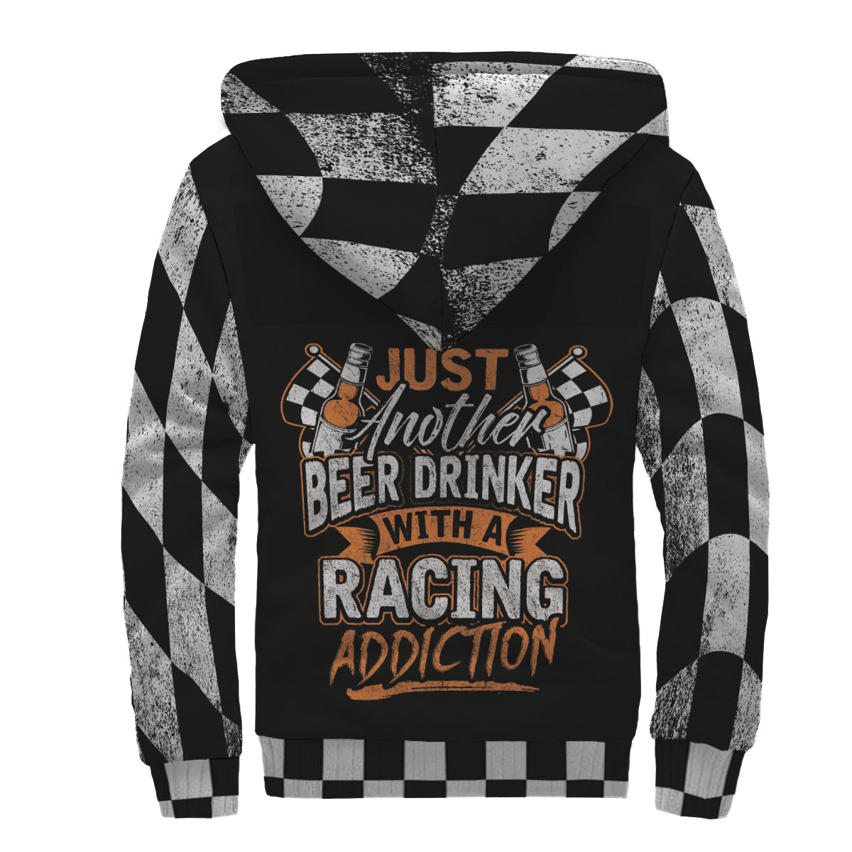 just another beer drinker with a racing addiction Sherpa Jacket