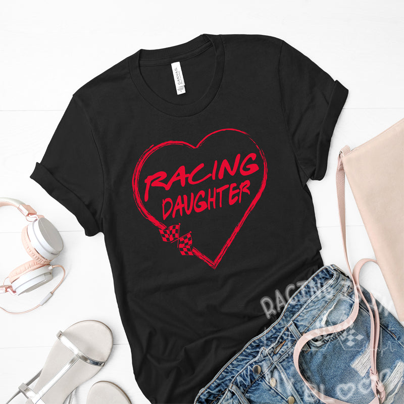 Racing Daughter Heart T-Shirts!