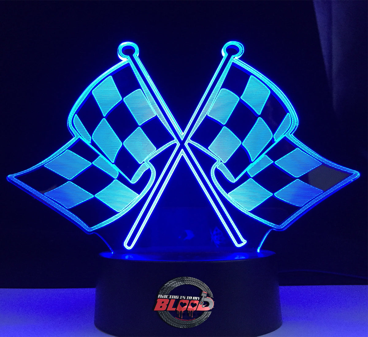 Racing Flag 3D Led Lamp
