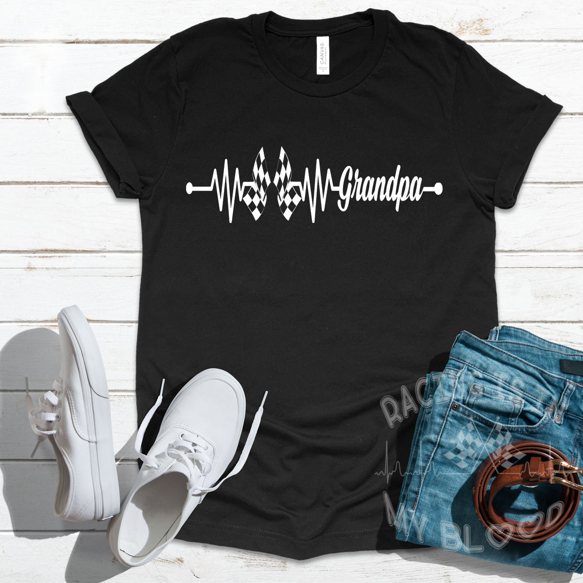 Racing Grandpa Heartbeat T-Shirts!