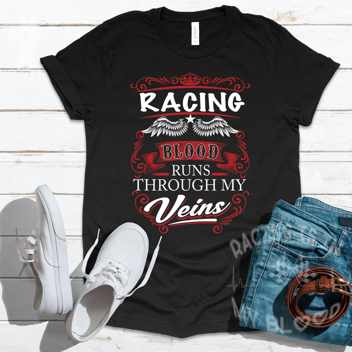 Racing Blood Runs Through My Veins RV T-Shirts!