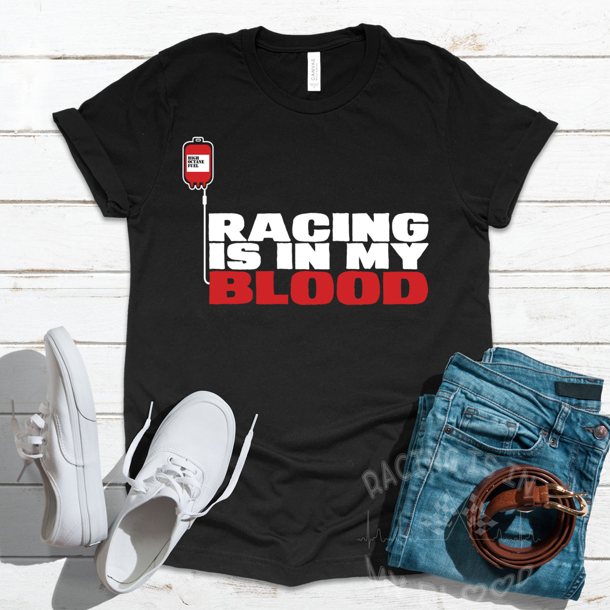 Racing Is In My Blood T-Shirts!