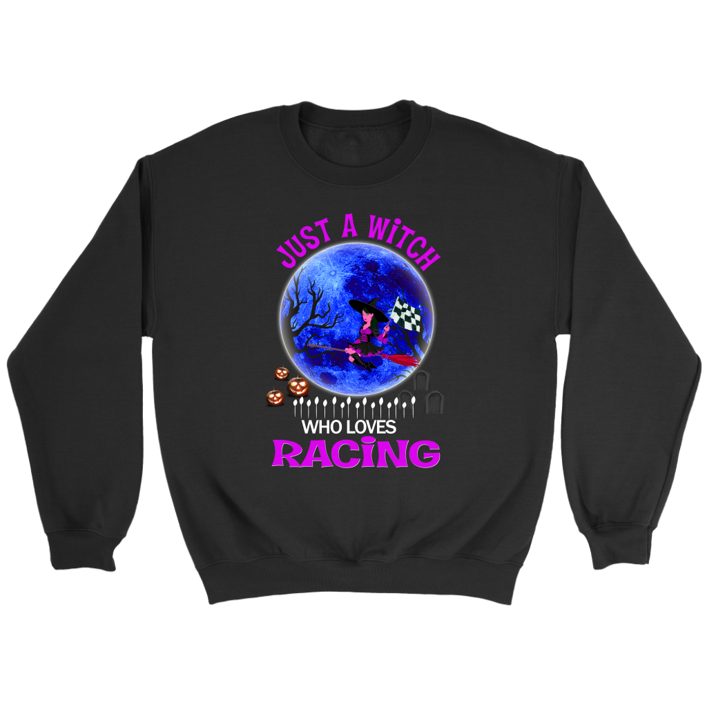 Just A Witch Who Loves Racing Tanks/Hoodies!