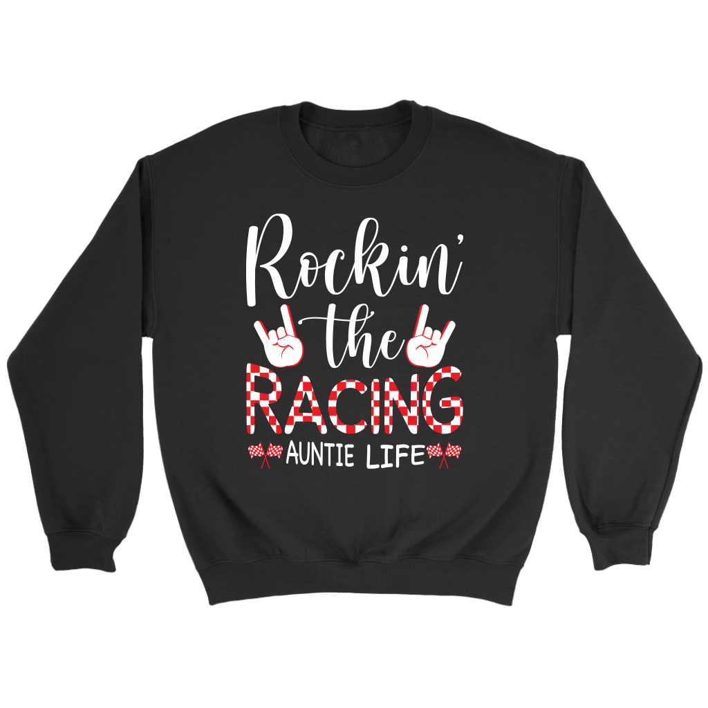 Rockin' The Racing Auntie Life Tanks/Hoodies!