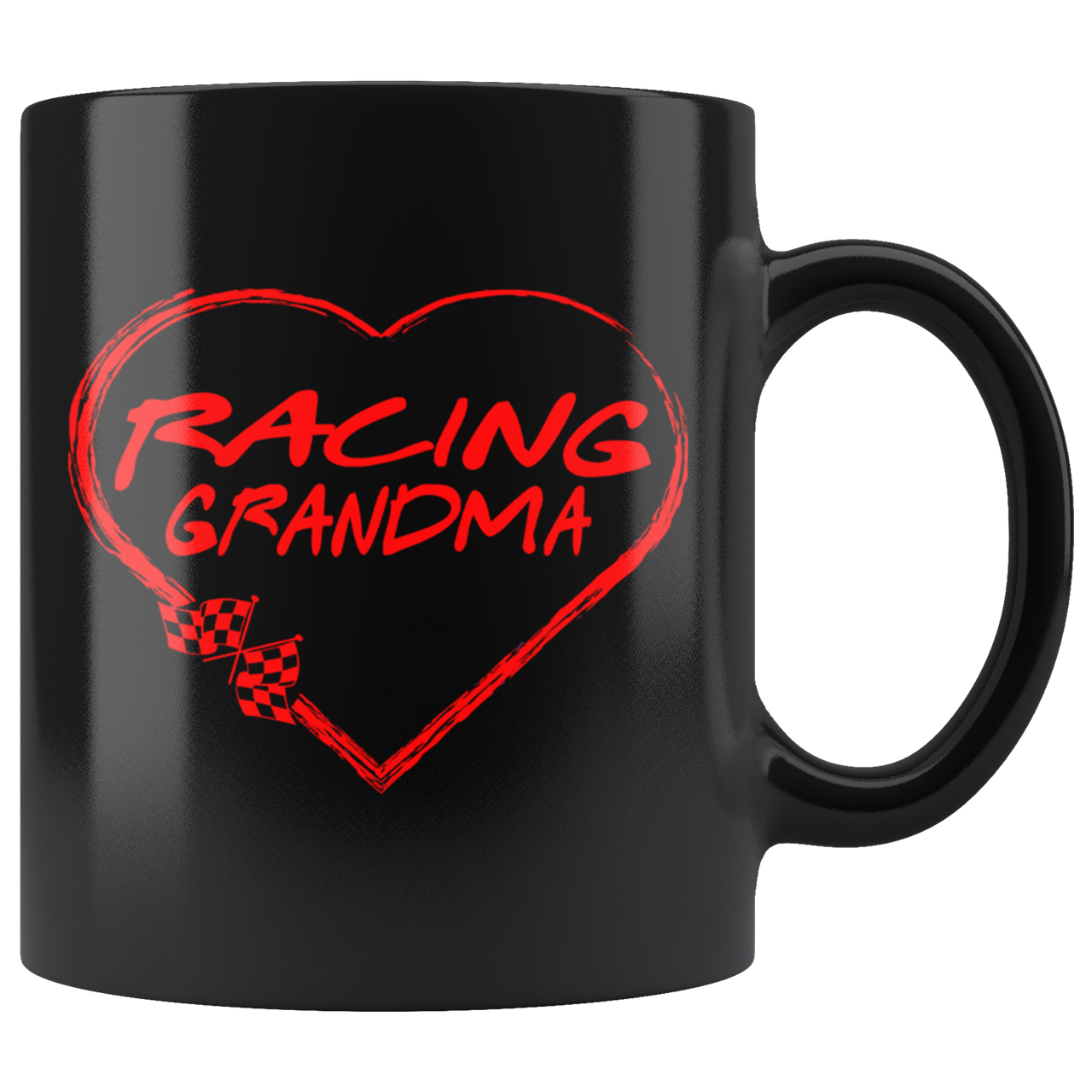 Racing Grandma Heart Mug!