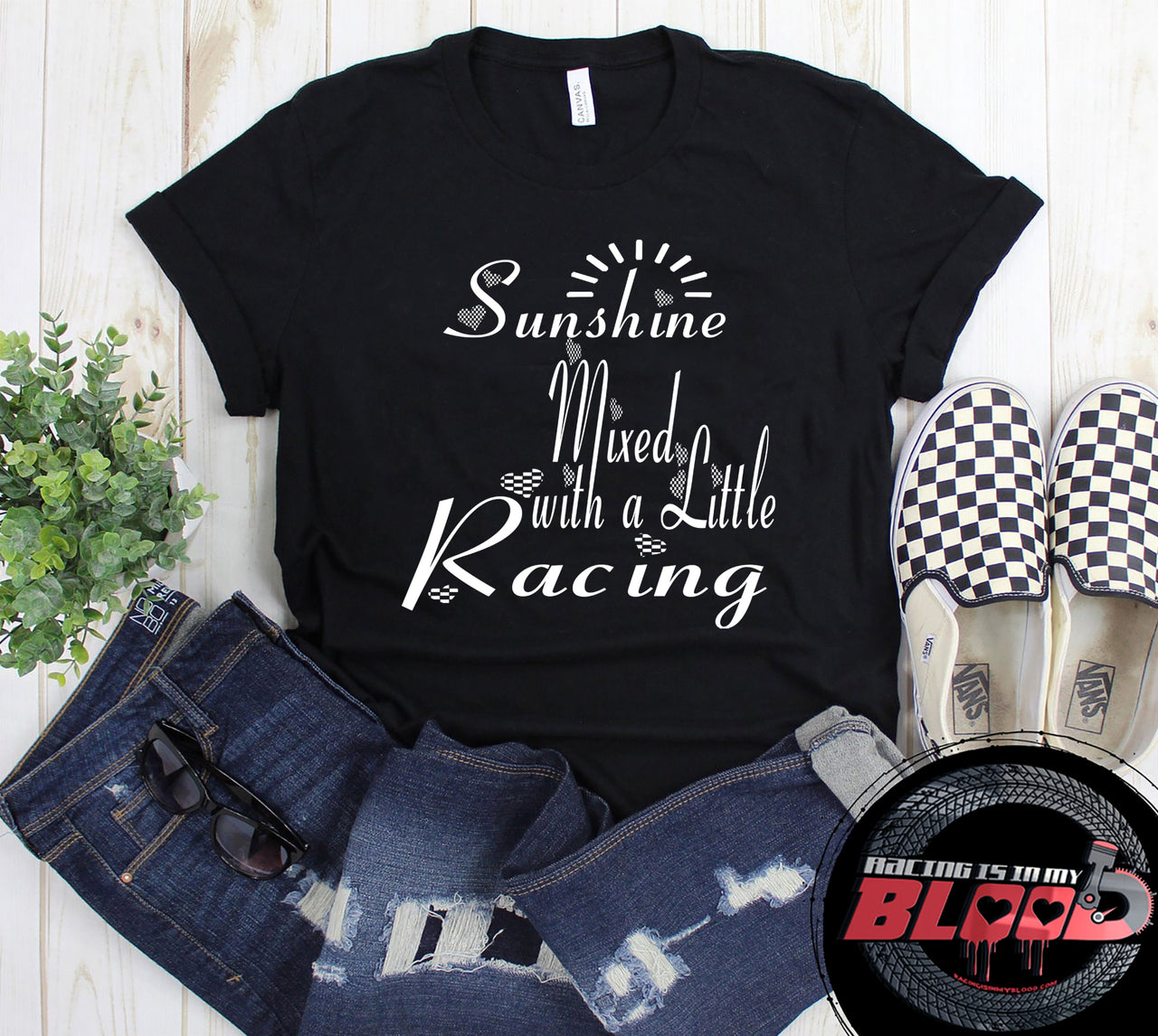 racing women's t-shirts