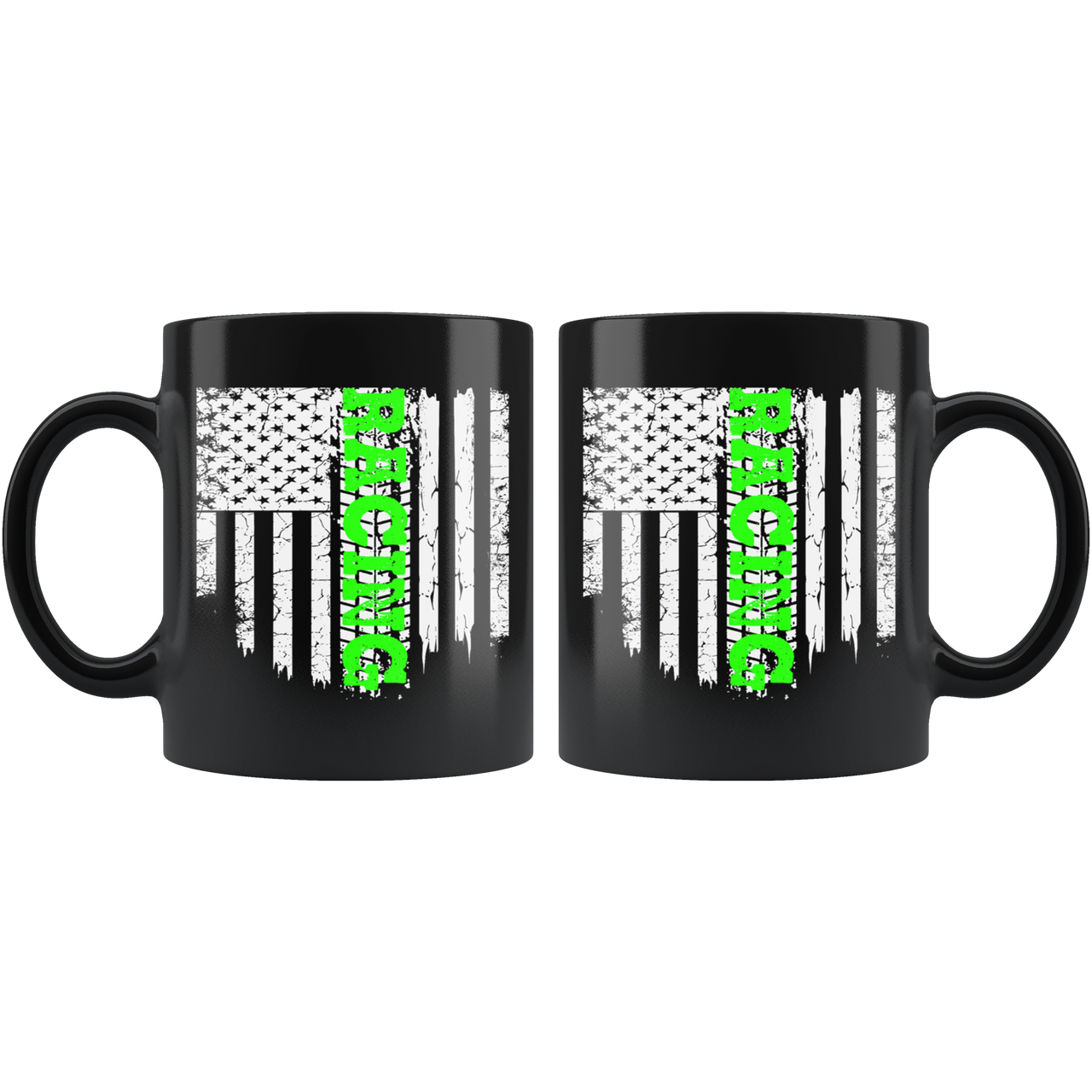 Racing US Flag LimeGV Mug!