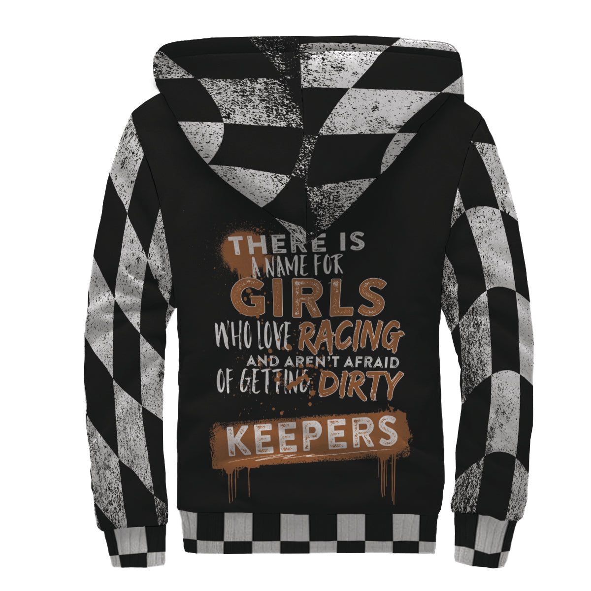 Girls Who Love Racing Sherpa Jacket