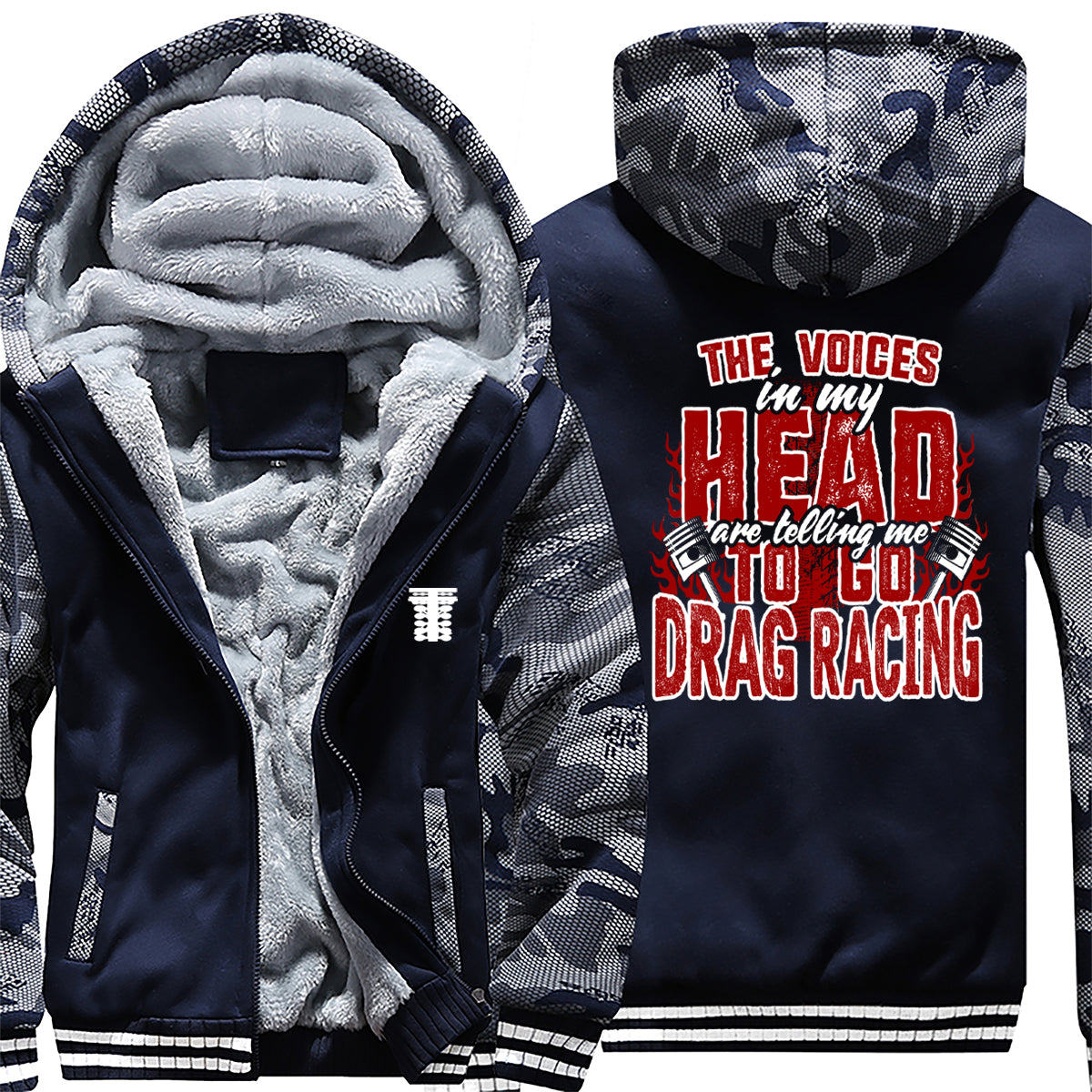 The Voices In My Head Are Telling Me To Go Drag Racing Jacket