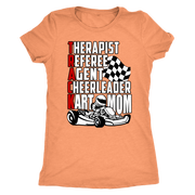 go Kart racing mom t-shirts