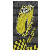 dirt racing late model beach towel