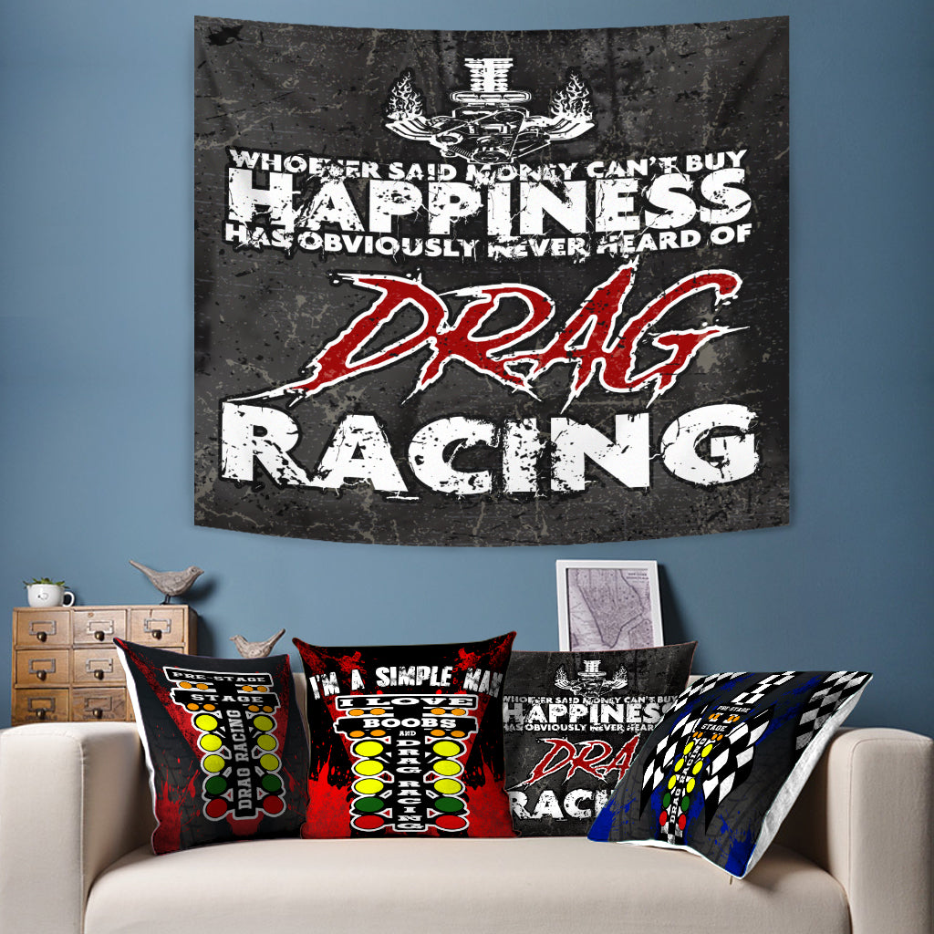 Drag Racing Tapestry