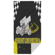 Sprint Car Racing Beach Towel