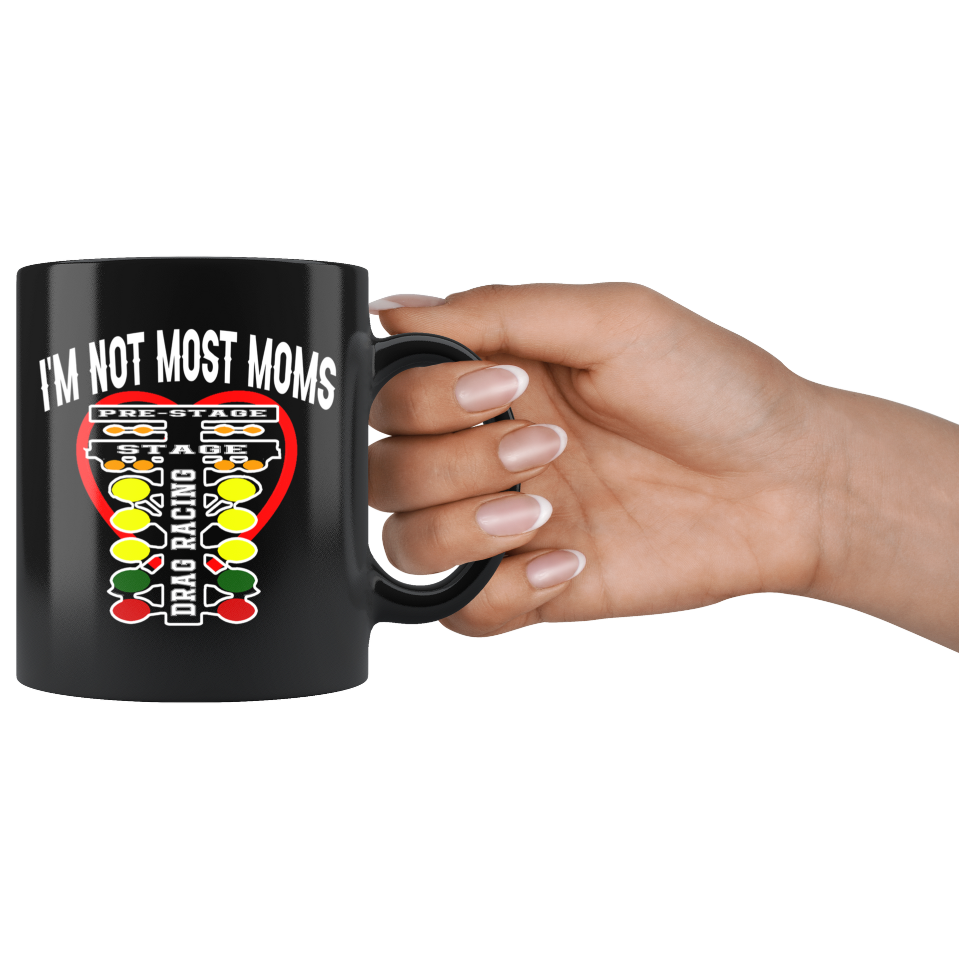 drag racing mom mug