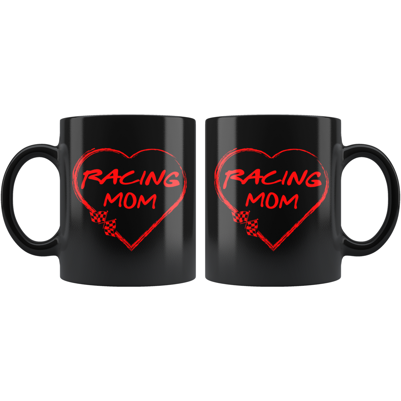 Racing Mom Heart Mug!